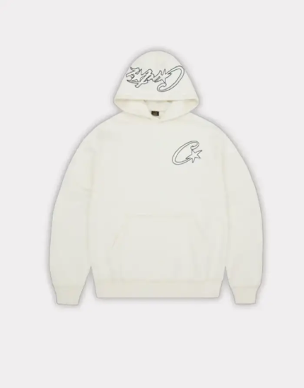 Corteiz Marque C-Star Logo Blanc Pull