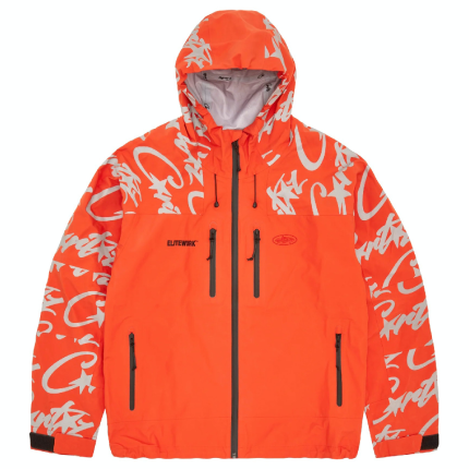 Corteiz Marque Logo Elitework Orange Veste