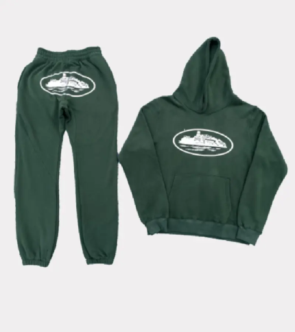 Corteiz Marque Alcatraz Logo Set Vert Ensemble