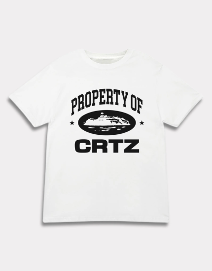 Corteiz Marque OG CRTZ Logo Blanc T-Shirt