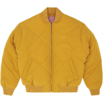 Corteiz Marque Logo Quilted Jaune Veste