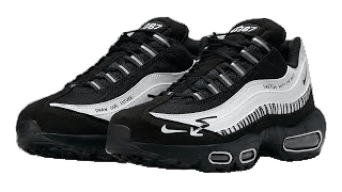 Corteiz Marque Nike Logo Noir Esquisse Air Max 95