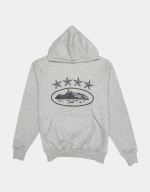 Corteiz Marque Alcatraz Logo Gris Pull